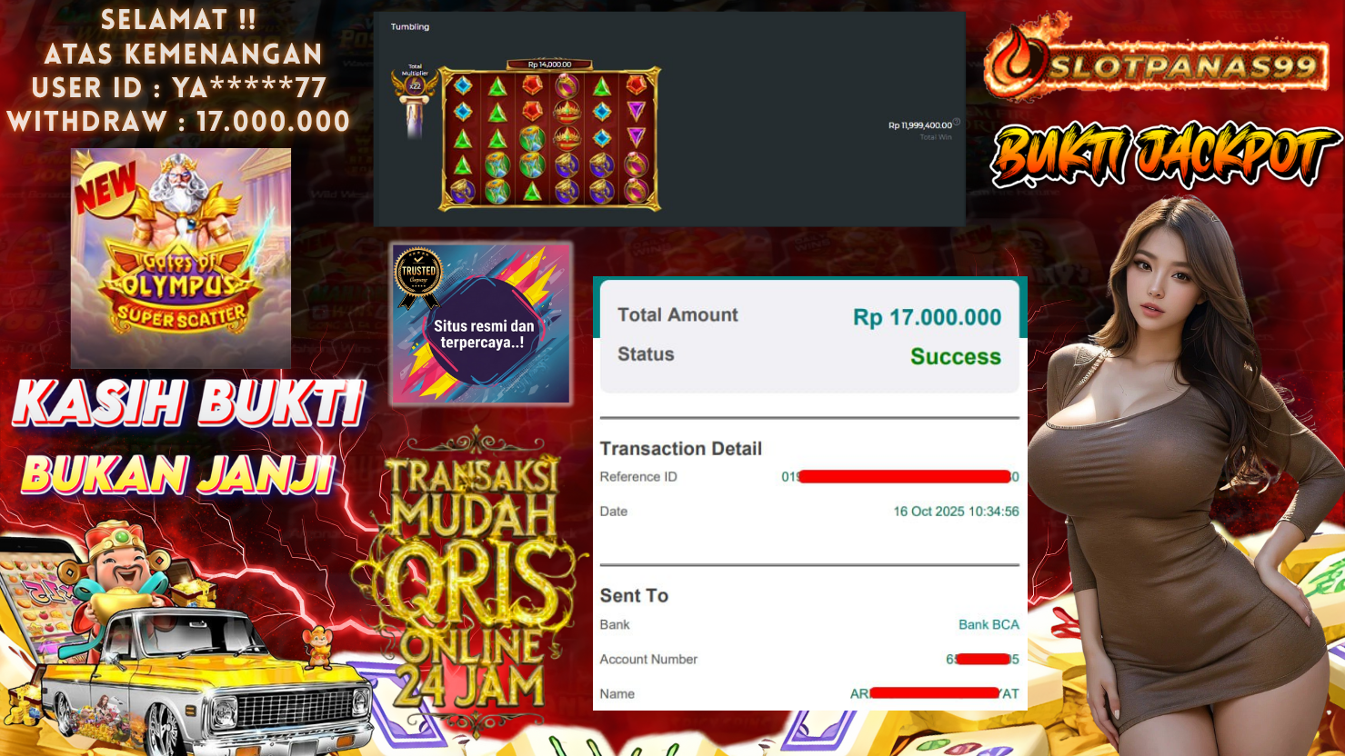 SLOTPANAS99 JACKPOT SLOT GATES OF OLYMPUS SUPER SCATTER